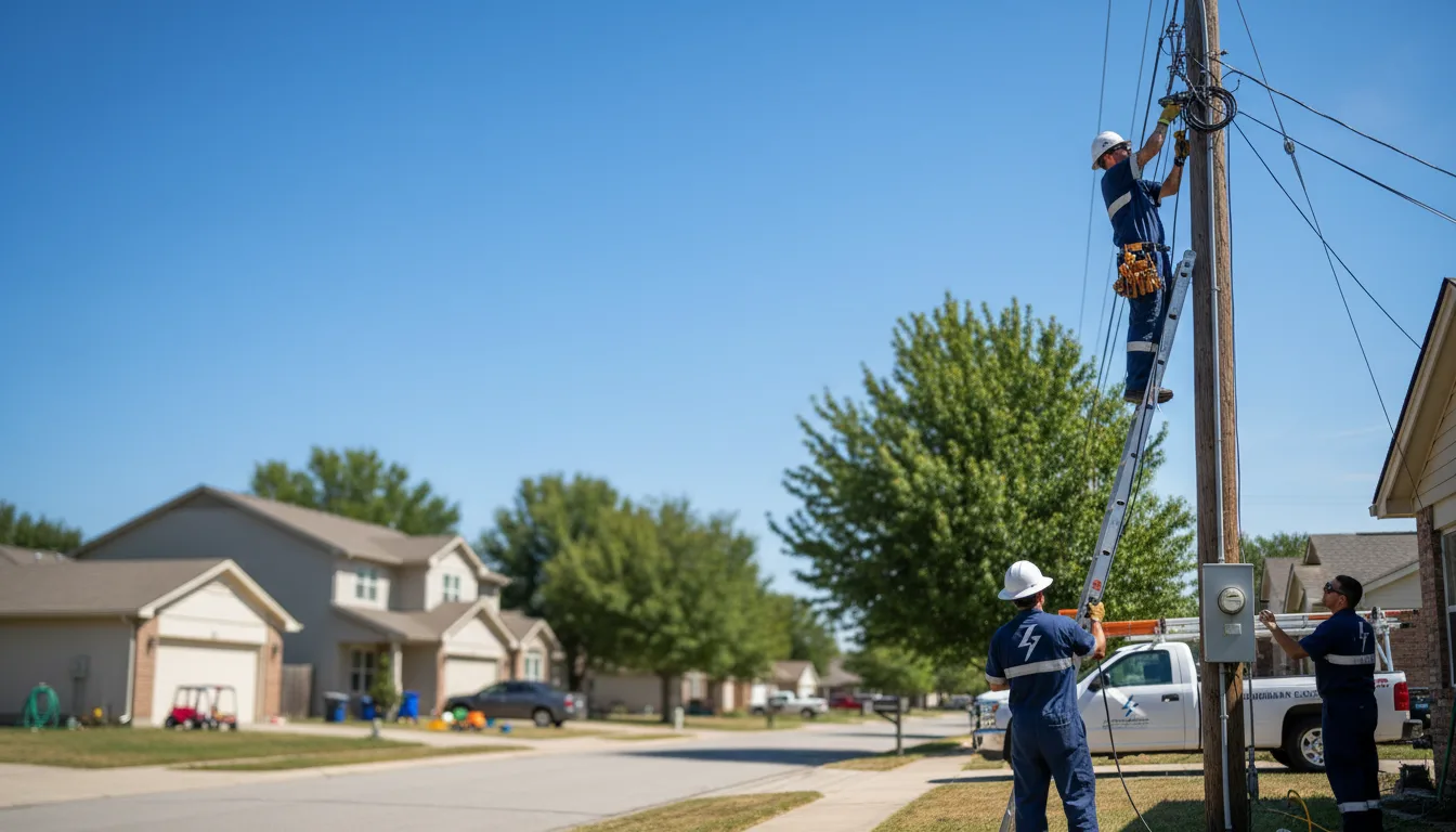 Residential electrician providing installation services in Urbandale, IA